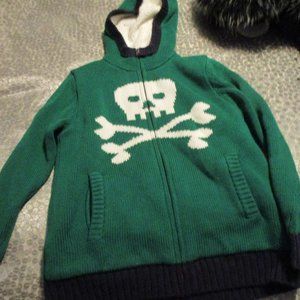 new without tags hanna anderSson 130 skull kids green sweater